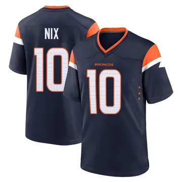 Men's Denver Broncos Bo Nix Navy Game Alternate Jersey By Nike