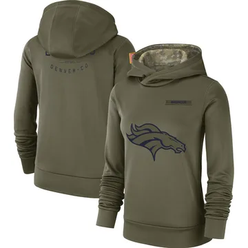 nike denver broncos salute to service ko pullover performance hoodie